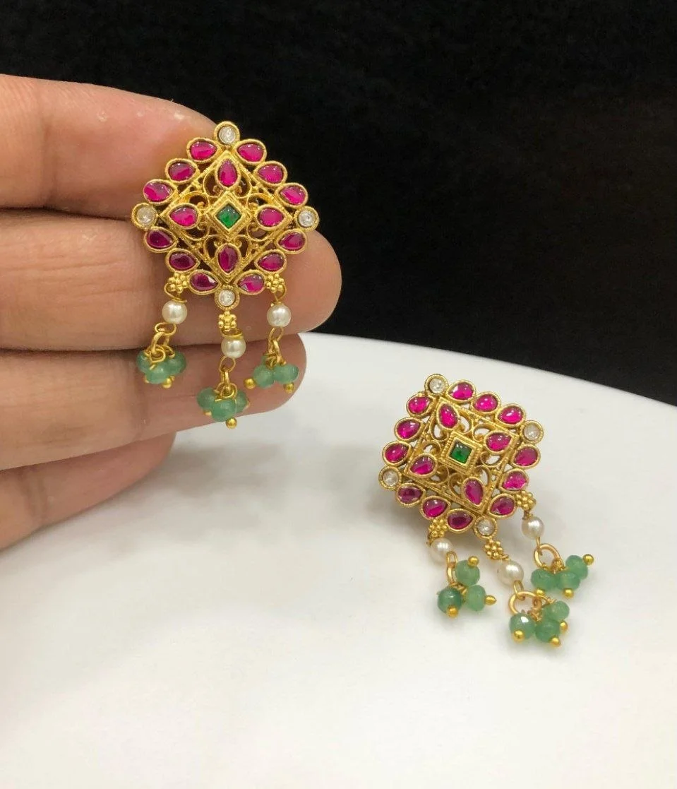 Rangoli Jadau Earstuds